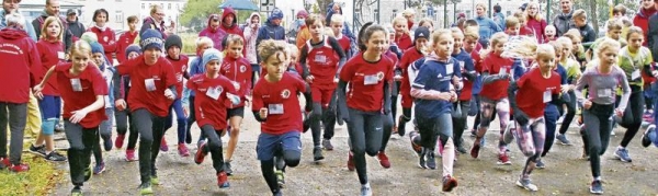 Besonders viele Kinder nahmen an dem Eggesiner Herbstcross im Jahr 2020 teil. Foto: Hartmut Fründt