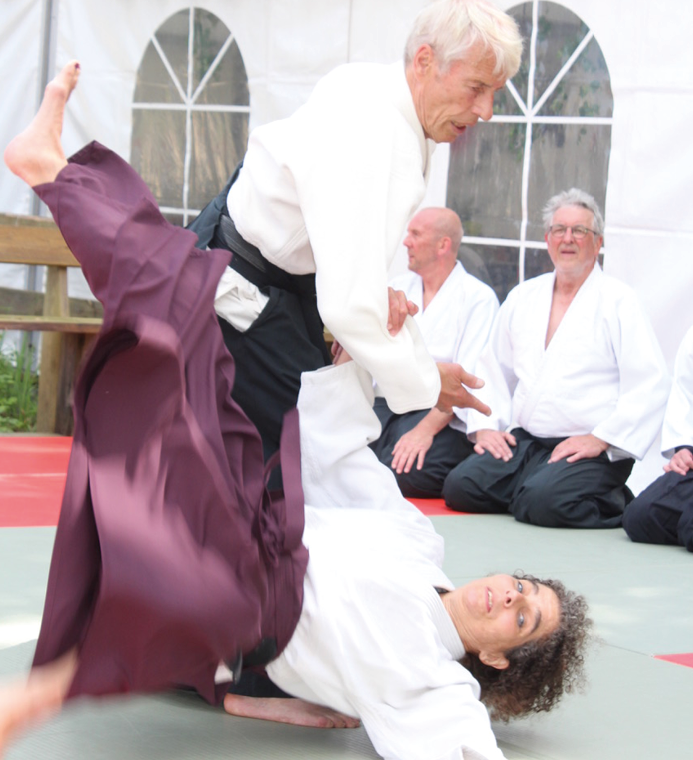 Aikidoleher Peter Nawrot in Aktion