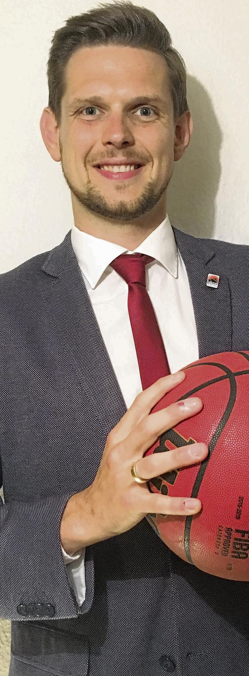 Daniel Havlitschek, Basketball-Verbandspräsident und Trainer in Ueckermünde. Foto: ZVG