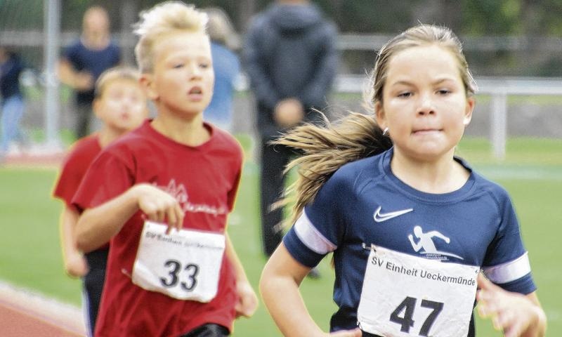 Lexi Höcker vom VFC Anklam gewann die Kurzstrecken-Distanz über 400 Meter.