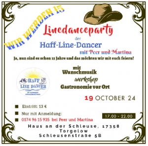 Linedanceparty mit Haff Line Dancer