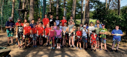 Ausflug in den Kletterwald für die SV Einheit Jugend