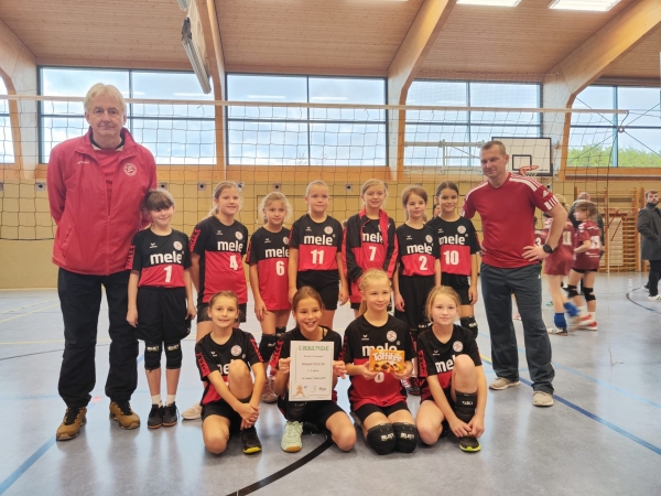 U12 Spielerinnen bei der Vorrunde des Landespokals in Ferdinandshof. Foto: ZVG