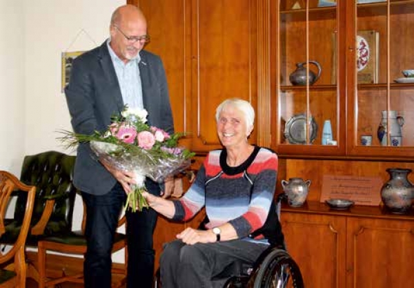 Marianne Buggenhagen zu Besuch in ihrer Heimat Ueckermünde