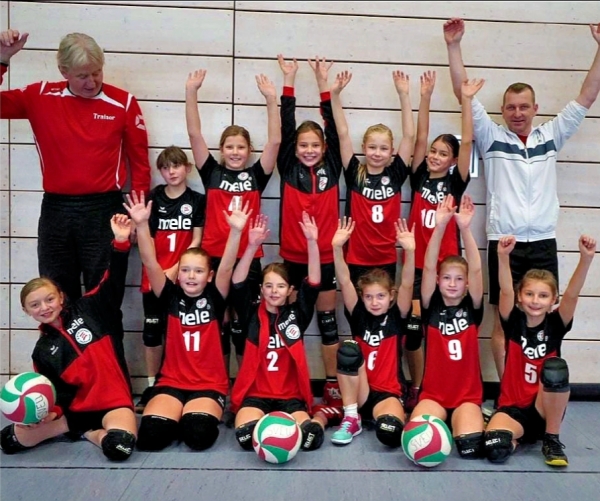 Platz sechs gab es für die U-12-Volleyballerinnnen von Einheit Ueckermünde im Landespokal. Foto: ZVG