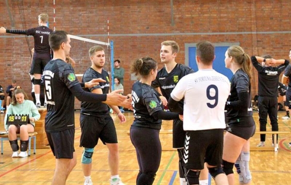 Zeigten sich wieder in guter Verfassung: Der Volleyball-Sechser von Fortuna Zerrenthin. Foto: Wolfgang Dannenfeldt